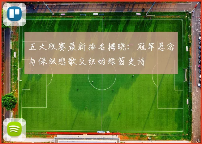 五大联赛最新排名揭晓：冠军悬念与保级悲歌交织的绿茵史诗